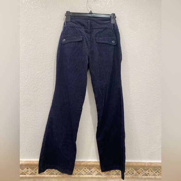 Anthropologie cartonnier wide leg corduroy navy blue pants size 4 - Picture 2 of 7